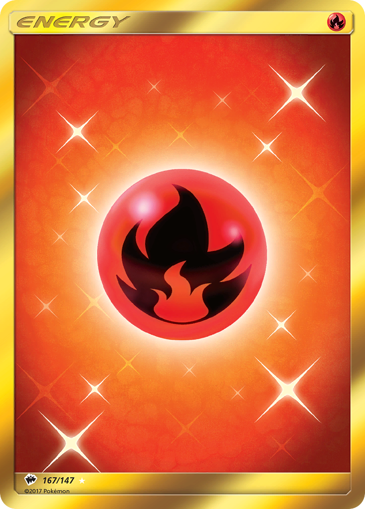 Burning Shadows Fire Energy #167/147